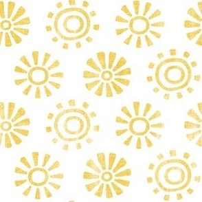 (small scale) Sunshine - Sun - boho decor - yellow/white - LAD22