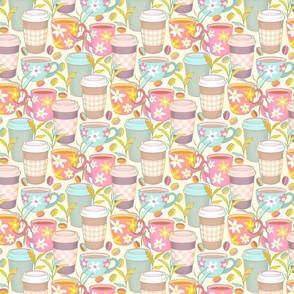 Candy Colored Coffee Cups - small 