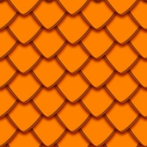 Dragon Scales - Reptile Orange - medium