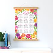 Spring Garden Floral Calendar 2024