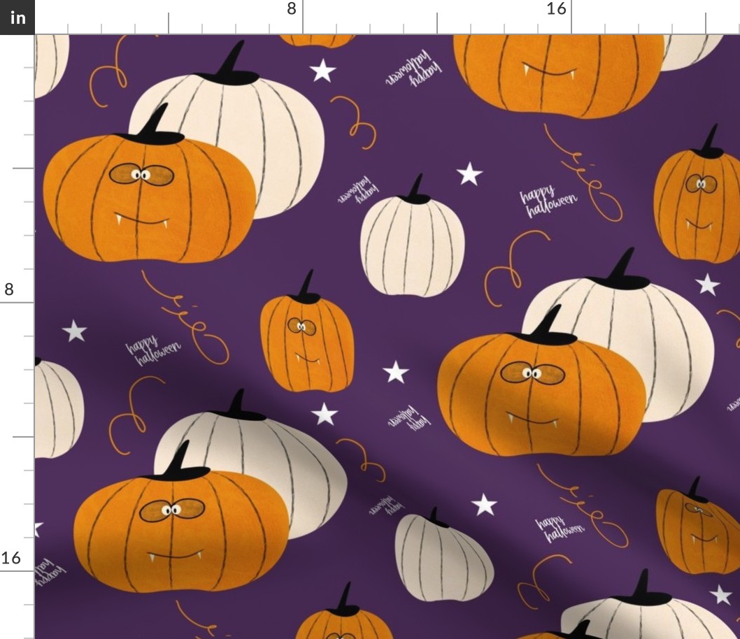 All Hallow’s Eve | | Pumpkins, Ghosts, Treats oh my | Purple, Orange, Green, Black, White | Medium Scale