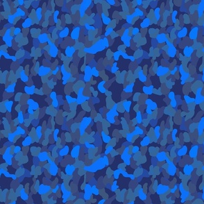 Camouflage curt - blue