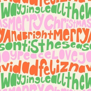 L - Christmas Holiday Lettering