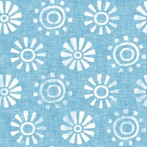 Sunshine - Sun - boho decor -  sky blue - LAD22