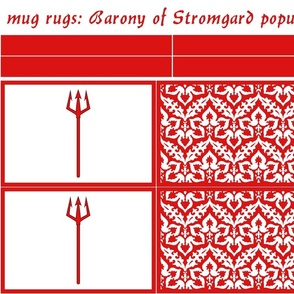 mug rugs: Barony of Stromgard (SCA)