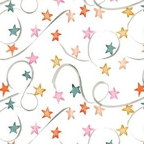 star garland on white