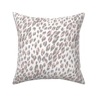 Soft Leopard Animal Print Gray and Pink