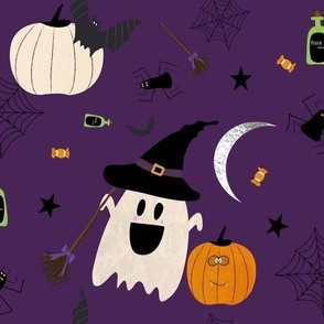 All Hallow’s Eve | | Pumpkins, Ghosts, Treats oh my | Purple, Orange, Green, Black, White | Small Scale