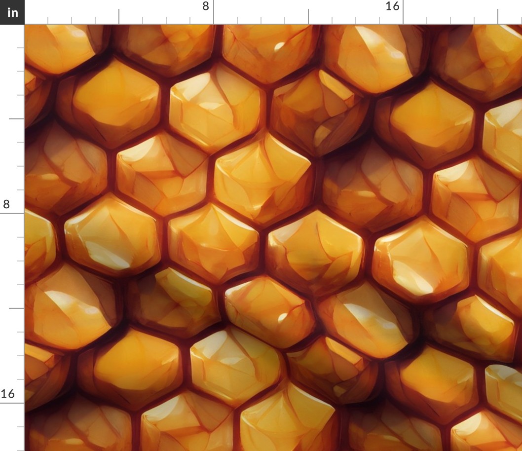 Glossy Honeycomb Texture Large