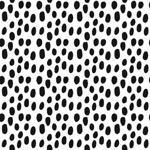 Marks Black on White small  || animal spots