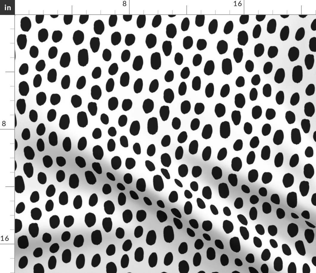 Marks Black on White small  || animal spots