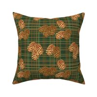 Pinecones on Plaid (small)