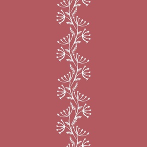 Forget Me- Raspberry, beautiful modern pattern, simple, elegant, hand drawn, vertically aligned. Smart, fun, ideal for living room decor 