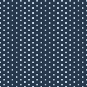 Retro square polka dots navy