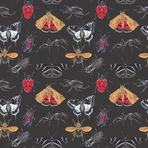 Insects Pattern 2 Dark