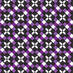 Hmong H Plaid Pattern Purple