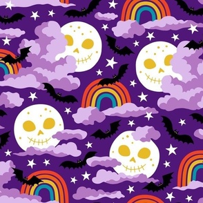 Sweet Halloween Rainbows purple