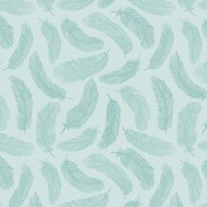 Feather Dream - turquoise small