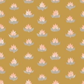 Lotus Flower - mustard