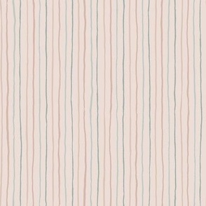 Watercolour stripes - ballet pink