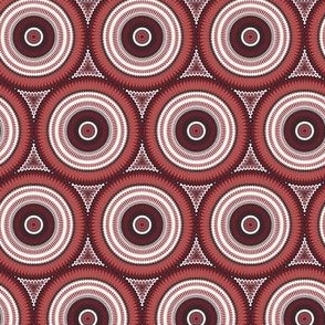 Red quilt litle circles