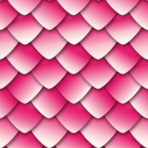 Dragon Scales - Reptile Hot Pink Ombre - medium