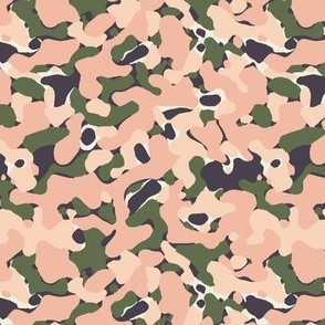 Pink and green Doodle Camo surface