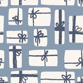  small scale-stacked xmas presents-dusty blue