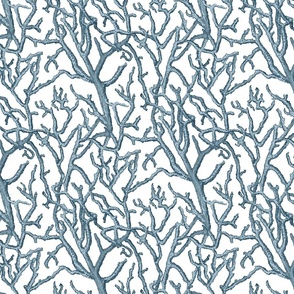 Coral Pattern Blue