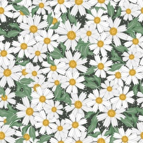 Lydia's Chamomile Flower White Green Floral