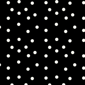 Black and White Scattered Dots