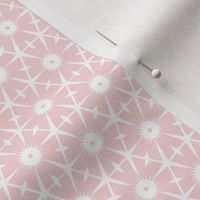 Pink Geo Hexagon Shapes on White Background - small scale