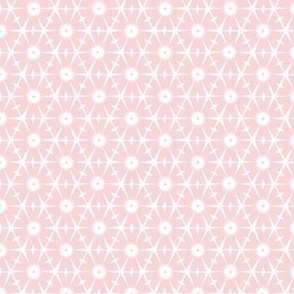 Pink Geo Hexagon Shapes on White Background - small scale