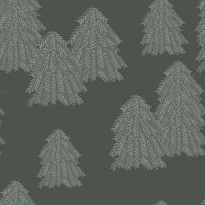 FROSTY FOREST deep green