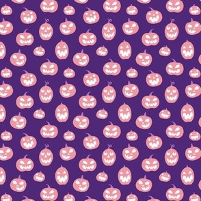 Halloween Jack O lanterns pastel purple (small)