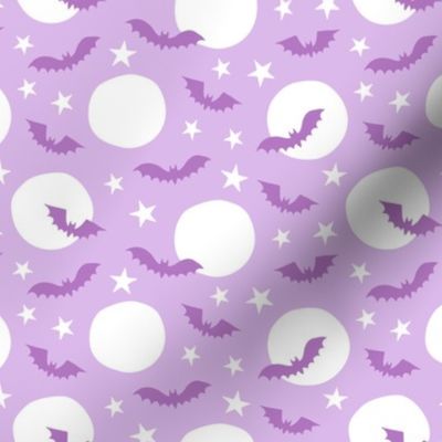 Sweet Halloween Moons pastel purple lavender
