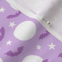 Sweet Halloween Moons pastel purple lavender