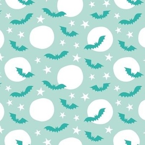 Sweet Halloween Moons pastel mint