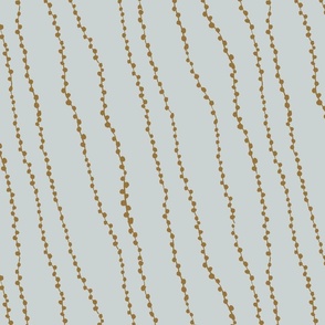 String of Pearls - Holiday Teal Fabric