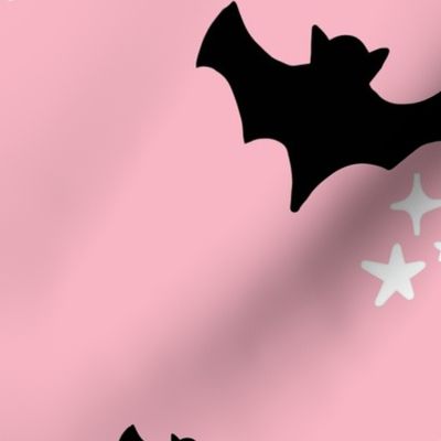 large bats in bubblegum - spooky season