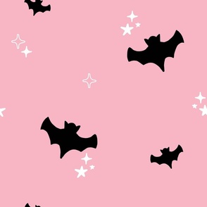 large bats in bubblegum - spooky season