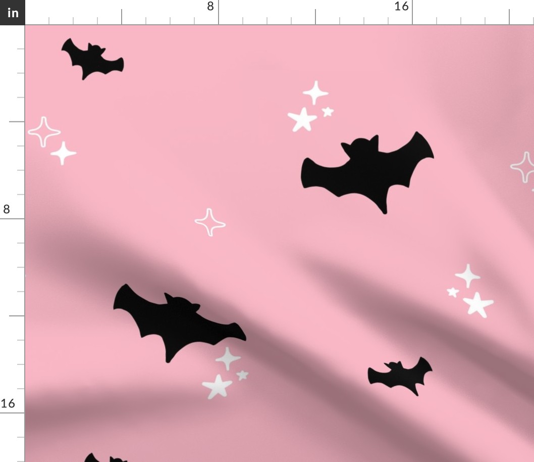 large bats in bubblegum - spooky season
