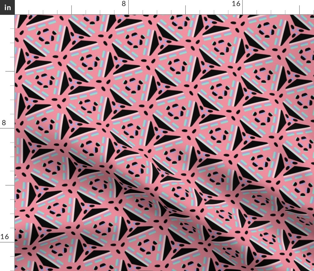 Twisted Triangles (Pink)