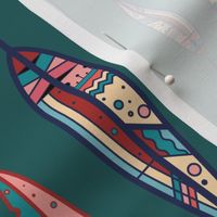 Medium // Tribal Geometric Feather