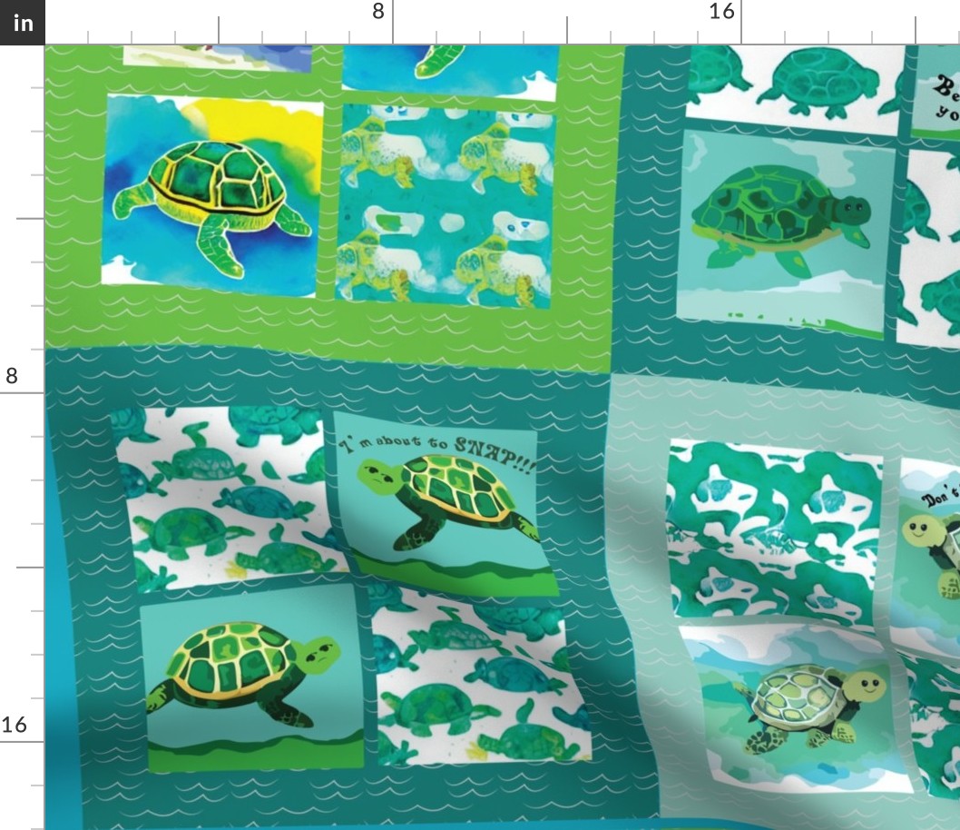 Small Turtle Cocktail Napkins and Coasters