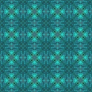 Floral Fence in Teal