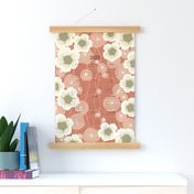 2023 Calendar - Nasturtium in Red - Wall Hanging and Tea Towel