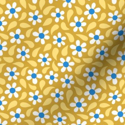 Scandinavian floral yellow