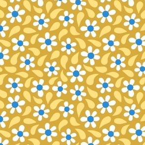 Scandinavian floral yellow