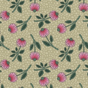 Daisy Sprinkle (10") - sage green